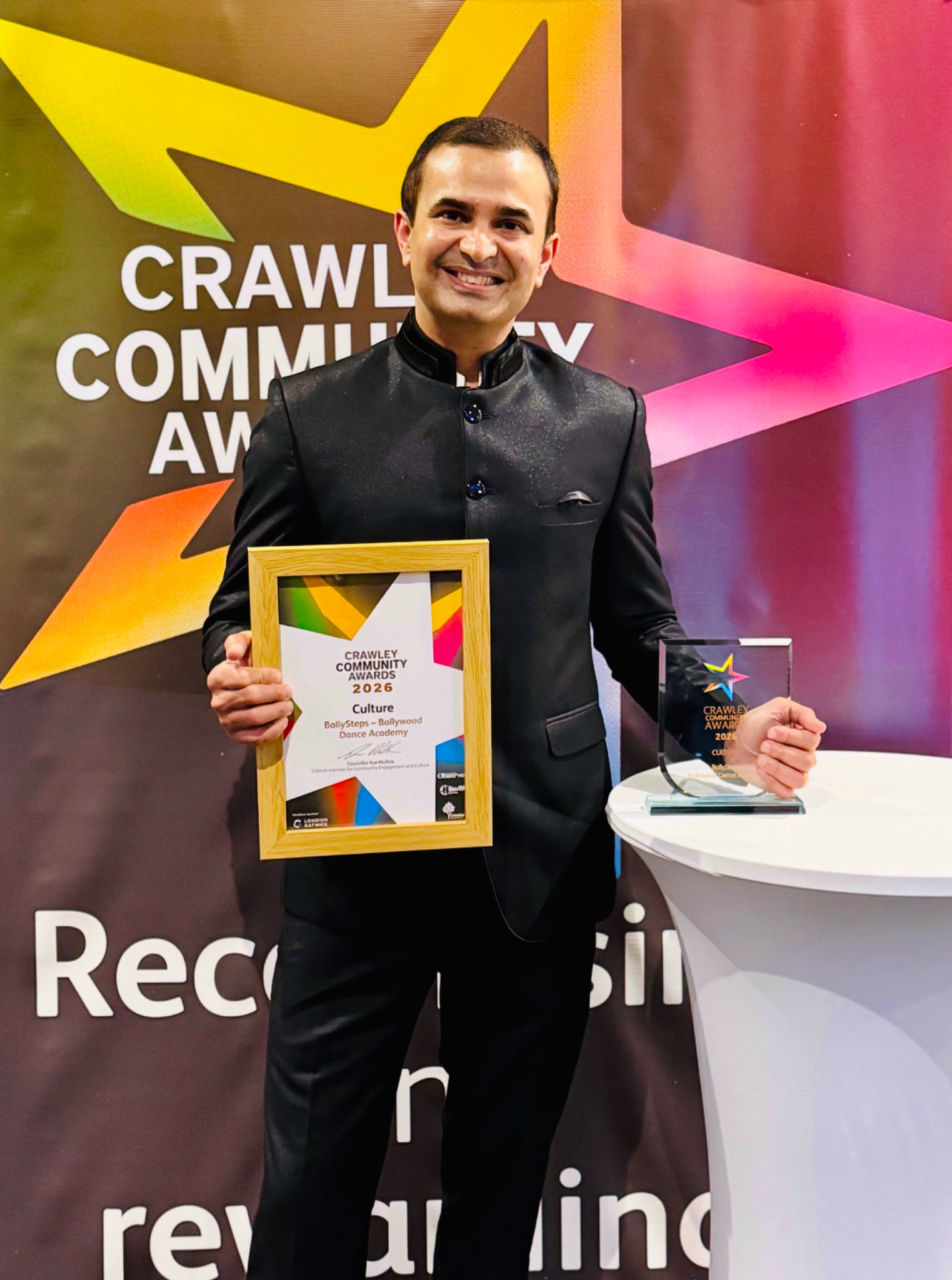 Nitin Karamchandani at the Crawley Community Awards